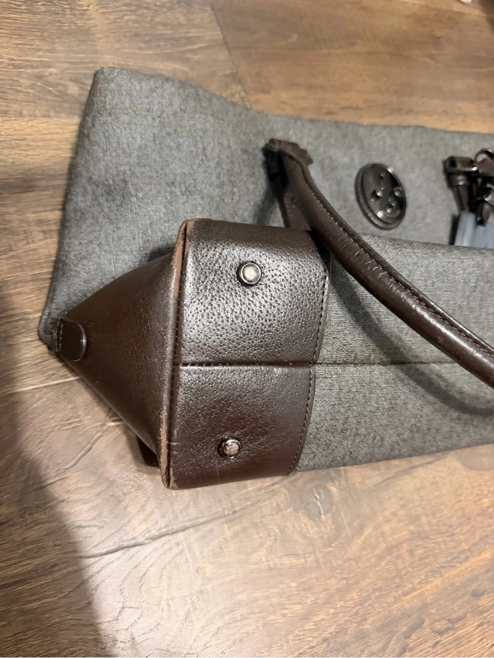 Tumi Brown Canvas & Leather Tote villa collection